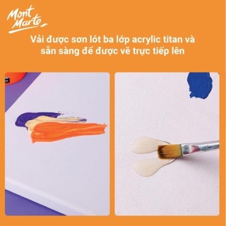[Hỏa tốc HCM] Khung Toan Canvas Mont Marte Cao Cấp Vẽ Màu Acrylic, Sơn Dầu (Size Nhỏ - Trung Bình)
