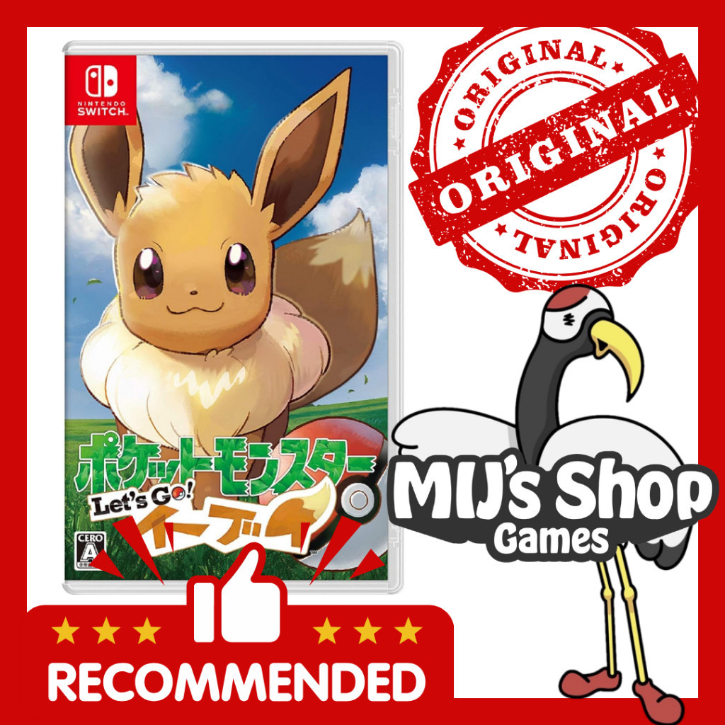 Nintendo Switch Pokemon Let S Go Eevee Used Shopee Vi T Nam