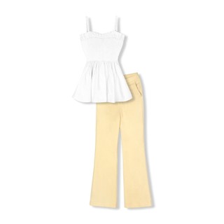 Set Nữ Camitop Flare Pants , Chất Vải Áo xi cotton lót lụa , Quần tuyết mưa Thoải Mái, WSB043 SOME HOW STORE