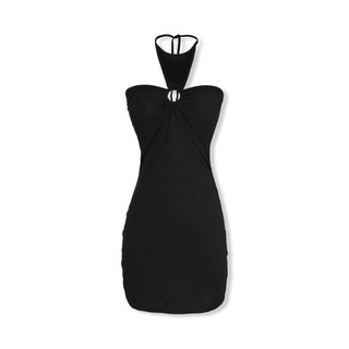 Đầm Nữ Ngắn Centre Hole String , Chất Vải Thun Gân Thoải Mái, WDN058  SOME HOW STORE