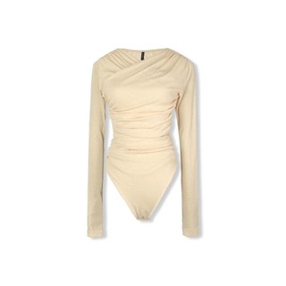 [Deal Độc Quyền] Bodysuit Nữ Diag Net Long Sleeves , Chất Vải Thun Giấy Thoải Mái, WBS007 SOME HOW STORE