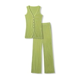 Set Nữ Loungewear Sleeveless , Chất Vải Thun Nhung Thoải Mái , WSB005 SOME HOW STORE