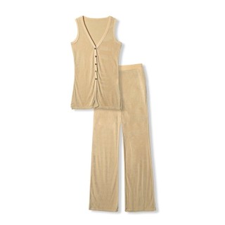 Set Nữ Loungewear Sleeveless , Chất Vải Thun Nhung Thoải Mái , WSB005 SOME HOW STORE