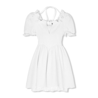 Đầm Nữ Ngắn Pumpsleeve Semi Circula , Chất Vải Xốp Thoải Mái , WDN038  SOME HOW STORE