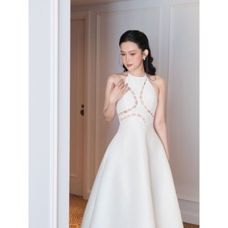 [Deal Độc Quyền] Đầm Dài Nữ Halter Lady Secret , Chất Vải Tafta Xước Thoải Mái , WDD056  SOME HOW STORE