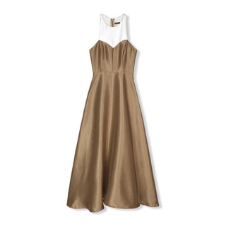 [Deal Độc Quyền] Đầm Dài White Top Sleeveless Gown , Chất Vải Tafta Xước Thoải Mái , WDD058  SOME HOW STORE