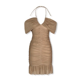 Đầm Nữ Ngắn Sleeveless Ruffle Sun , Chất Vải Thun Lưới Thoải Mái , WDN050 SOME HOW STORE