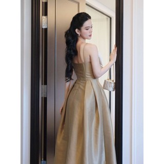 [Deal Độc Quyền] Đầm Nữ Dài Gentle Centre Bowtie Gown , Chất Vải Tafta Xước Thoải Mái, WDD055  SOME HOW STORE