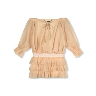 [Deal Độc Quyền] Đầm Ngắn Nữ Loose Top 3 Layers , Chất Vải Tơ Nến Thoải Mái , WDN076  SOME HOW STORE