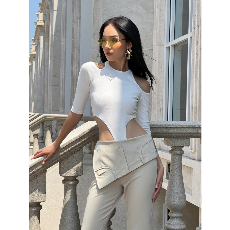 Ảnh COCO SIN - Bodysuit Trắng Cut Out 3