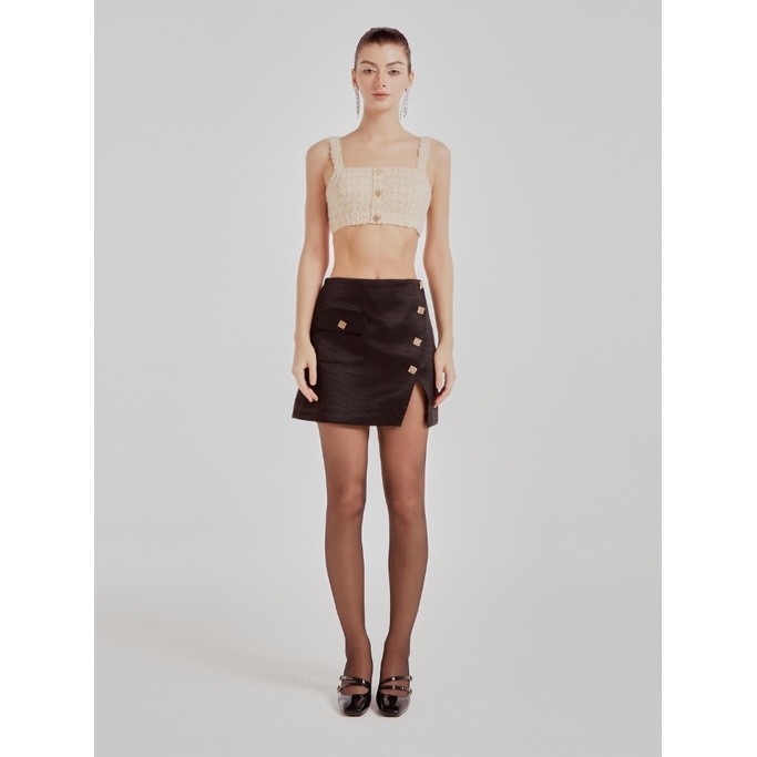 Ảnh COCO SIN - Croptop Tweed Gold Đính Nút 2