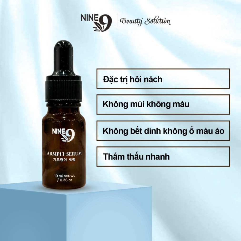 Tinh chất hôi nách Nine 9 10ml khử mùi diệt khuẩn không mùi khô thoáng hiệu quả