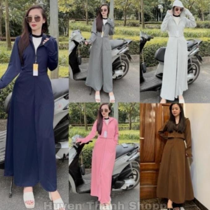 Áo Chống Nắng Nữ Dáng Croptop, Áo Chống Nắng Toàn Thân 2 Lớp Dày Dặn Chống Tia UV HGMART