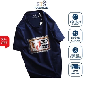 Áo thun nam cổ tròn , vải cotton xuất khẩu,mặc siêu mát, chống nhăn, 2 màu xám, đen -STS0064