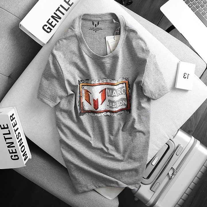(Hàng Đẹp) Áo thun nam cổ tròn , vải cotton xuất khẩu,mặc siêu mát, chống nhăn, 2 màu xám, đen -STS0064