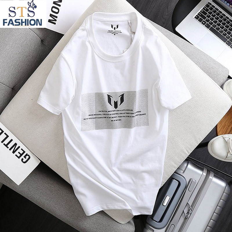 (Hàng Đẹp) Áo thun nam Tshirt cổ tròn, vải cotton xuất xịn, 2 màu đen trắng -STS0063
