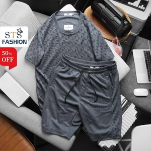 Bộ quần áo nam thể thao Nam New York chất cotton dệt mắt tổ ong cao cấp, mềm mịn, thoáng mát,0179