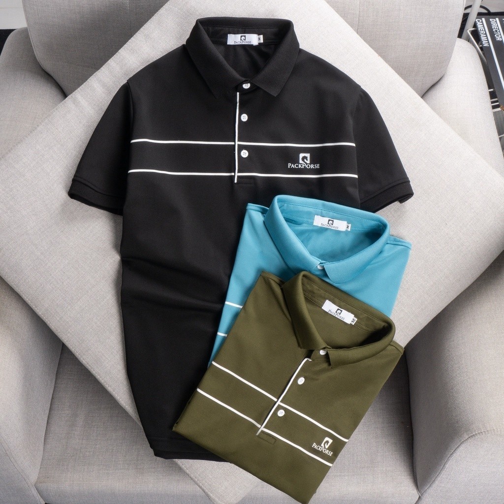 (Hàng Đẹp) Áo thun nam cổ bẻ Pack Men cao cấp vải cá sấu lịch lãm 3 màu đủ size -STS0170