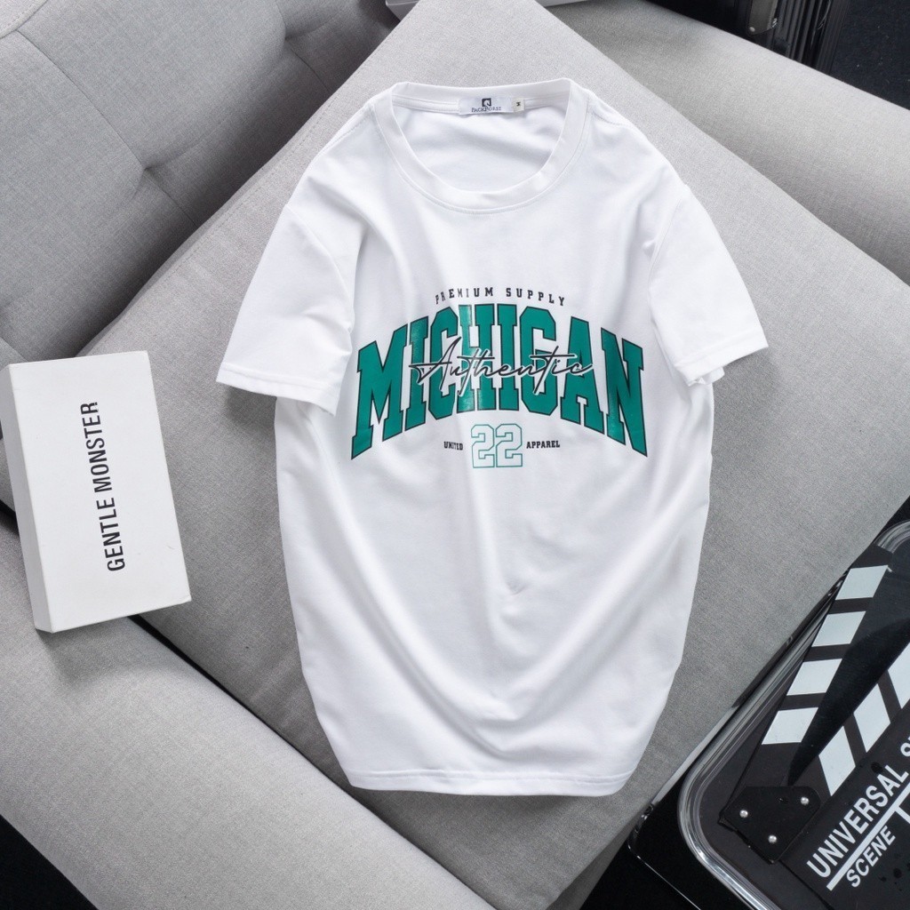 (Hàng Đẹp) Áo thun nam cổ tròn MICHIGAN vải cotton mịn -STS0155