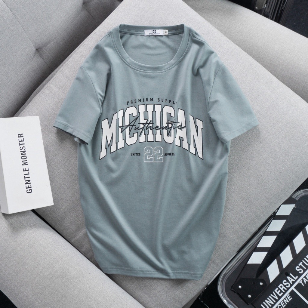 (Hàng Đẹp) Áo thun nam cổ tròn MICHIGAN vải cotton mịn -STS0155