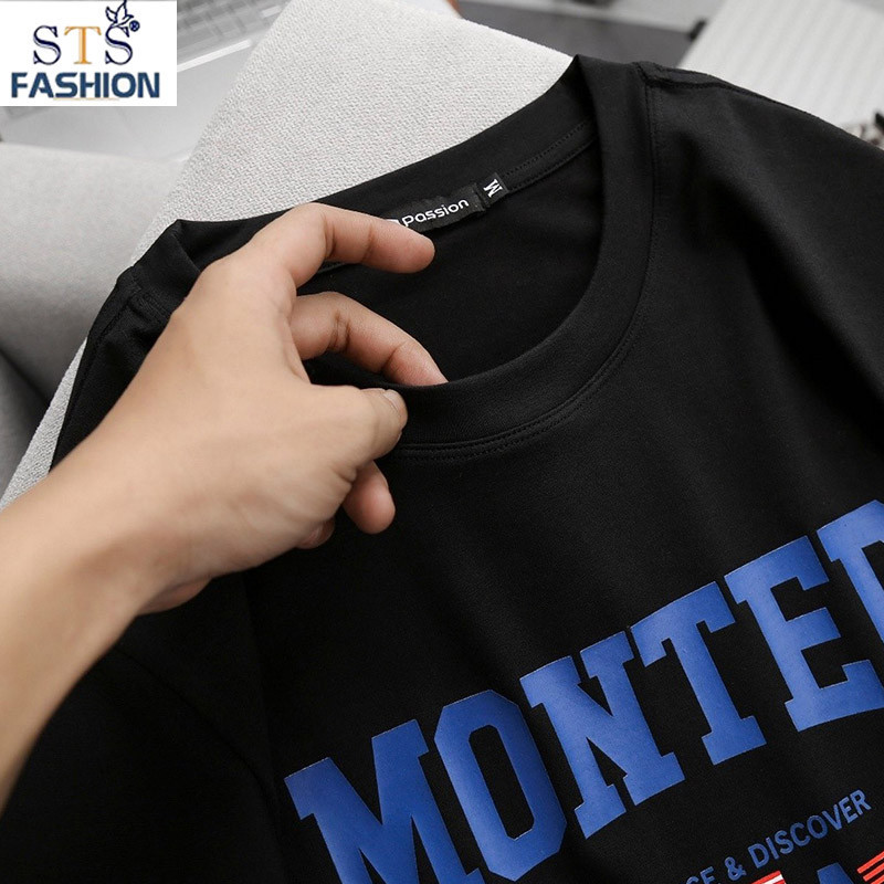 (Hàng Đẹp) Áo Thun Cổ Tròn MONTER.,chất thun cotton lụa thái siêu cấp (100% cotton),siêu mát, mịn, thấm hút tốt STS0184