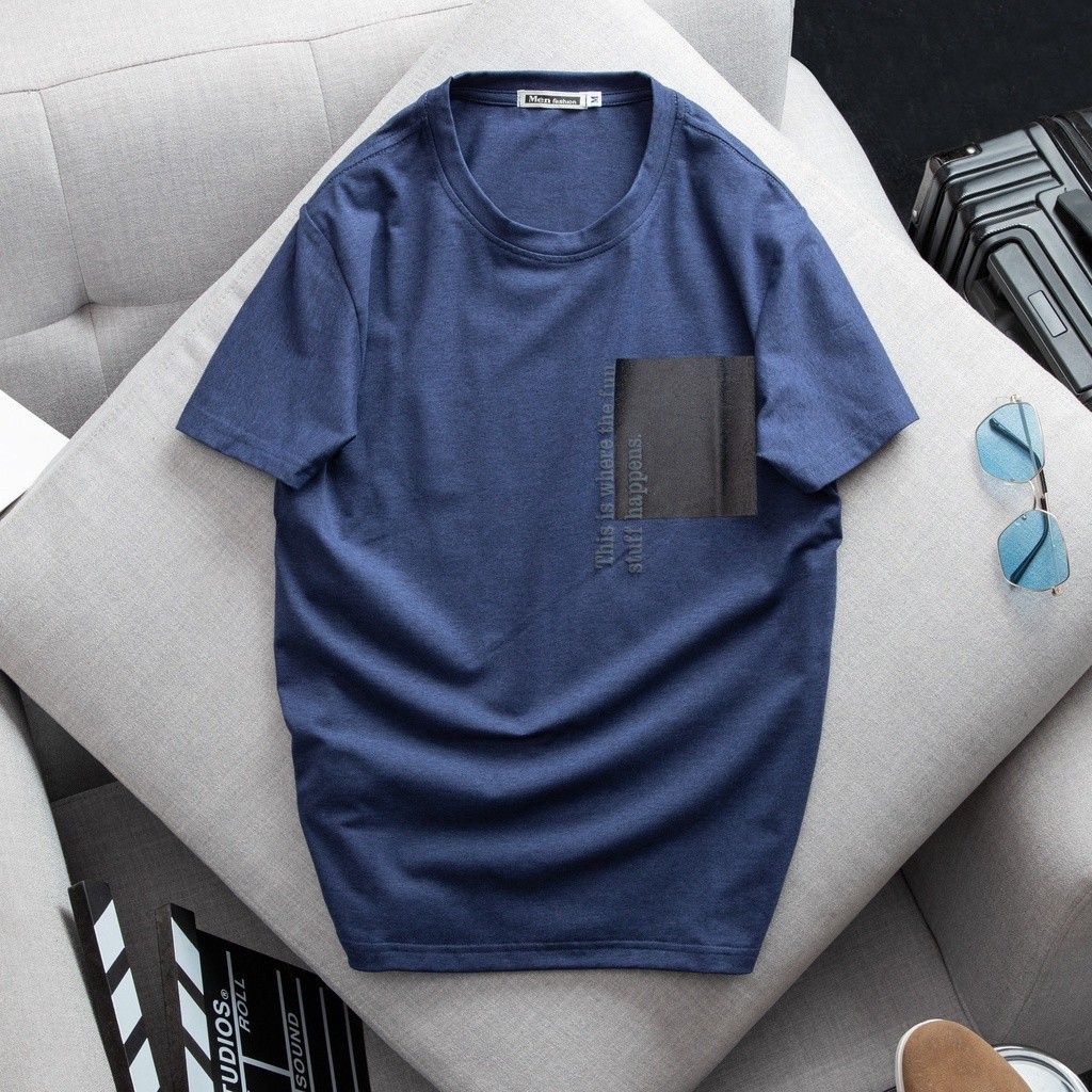 (Hàng Đẹp) Áo thun nam cổ tròn 100% cotton muối 100% mềm mại, thoáng mát, thấm hút tốt -STS0161