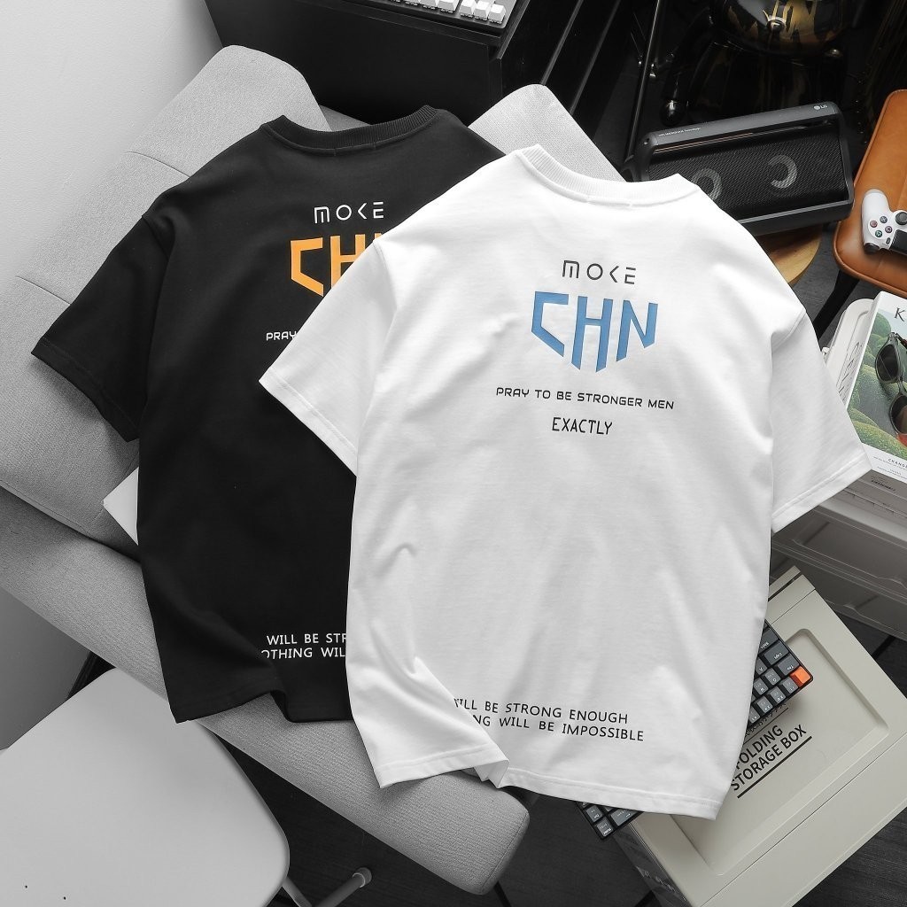 (Hàng Đẹp) Áo Thun Oversize MOKE, Chất liệu Cotton khô, 100% cotton dệt gân nhỏ, thấm hút tốt, co giãn mềm mại