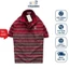 Áo nam POLO Thun sọc dệt ,100% cotton co giãn 4 chiều cao cấp, màu đen xanh đỏ -STS0072