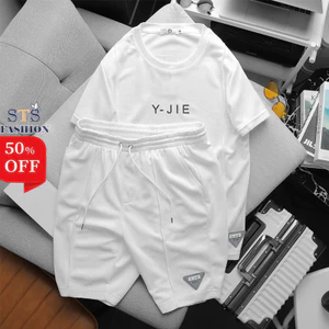 Bộ quần áo nam thể thao nam Y - JIE chất cotton dệt mắt tổ ong siêu mịn, thoáng mát, không bai xù, hàng cao cấp, STS0175