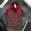 Áo nam POLO Thun sọc dệt ,100% cotton co giãn 4 chiều cao cấp, màu đen xanh đỏ -STS0072