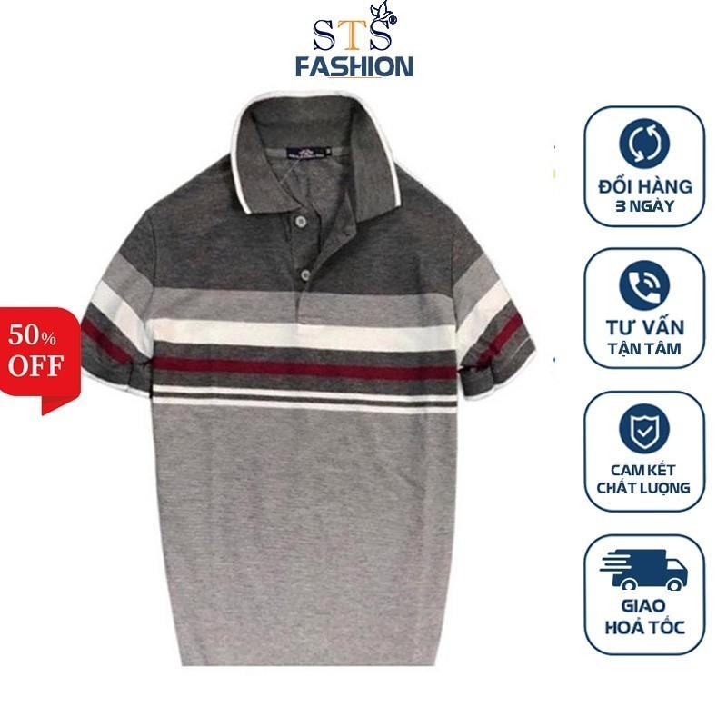 (Hàng Đẹp) Áo nam POLO  thun cotton mịn – co giãn 4 chiều thoáng mát, không nhăn nhàu STS0070