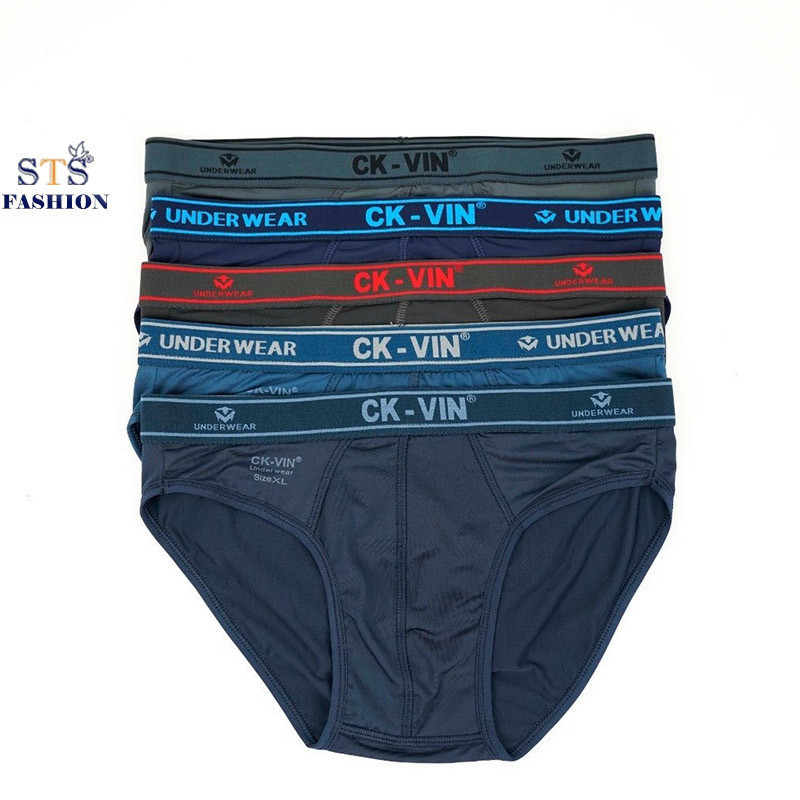 Set 5 Quần Lót Tam Giác Nam ,chất Thun lạnh siêu mịn ,thoáng mát,co giãn 4 chiều,chống bám bụi hàng cao cấp STS045