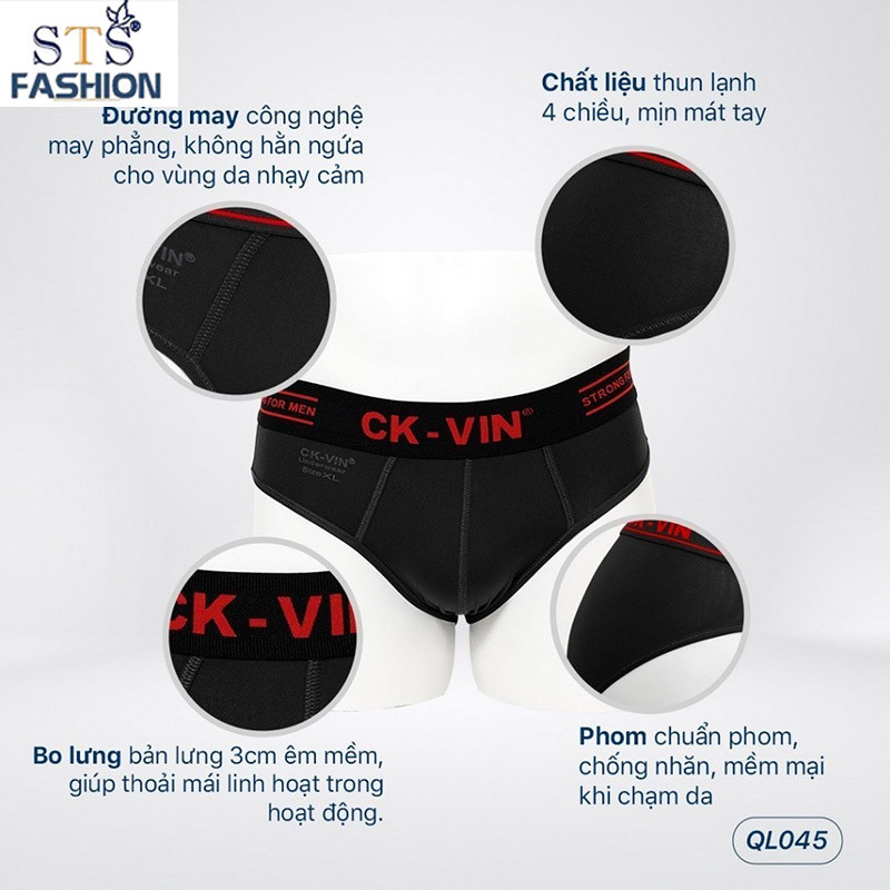 Set 5 Quần Lót Tam Giác Nam ,chất Thun lạnh siêu mịn ,thoáng mát,co giãn 4 chiều,chống bám bụi hàng cao cấp STS045