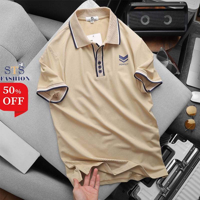 (Hàng Đẹp) Áo polo nam Perfect họa tiết trẻ trung, vải cá sấu lạnh,siêu mát,form đẹp, Hàng Cao Cấp Xuất khẩu STS0186