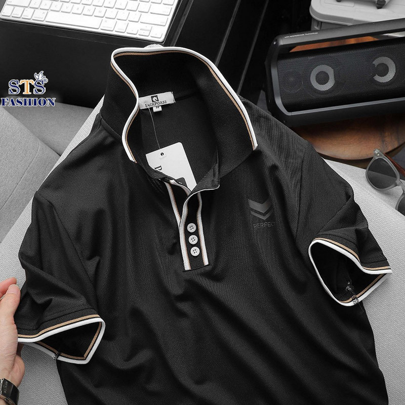 (Hàng Đẹp) Áo polo nam Perfect họa tiết trẻ trung, vải cá sấu lạnh,siêu mát,form đẹp, Hàng Cao Cấp Xuất khẩu STS0186