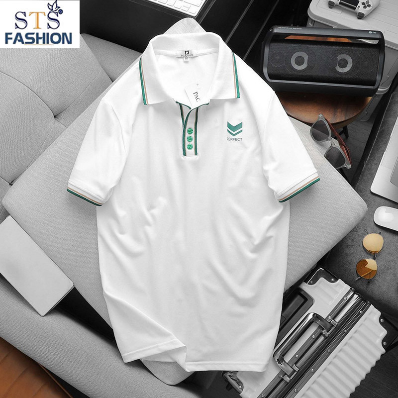 (Hàng Đẹp) Áo polo nam Perfect họa tiết trẻ trung, vải cá sấu lạnh,siêu mát,form đẹp, Hàng Cao Cấp Xuất khẩu STS0186