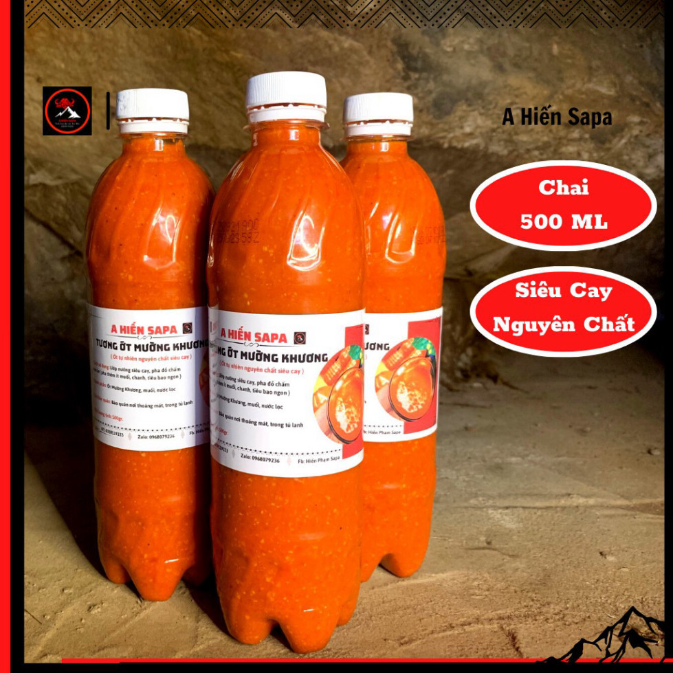 Tương ớt Mường Khương A Hiến sapa COMBO cay ngon chuẩn nguyên chất nhà làm.