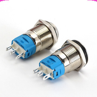 Nút nhấn chống nước đầu cao ( nhấn giữ - khoá ) lỗ khoét 12mm/16mm/19mm/22mm