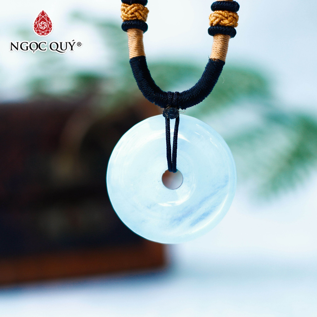 Ảnh Mặt dây chuyền đồng điếu đá Aquamarine - Ngọc Quý 2