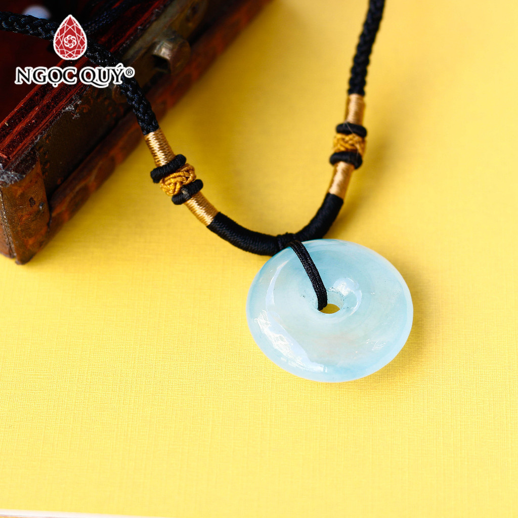 Ảnh Mặt dây chuyền đồng điếu đá Aquamarine - Ngọc Quý 1