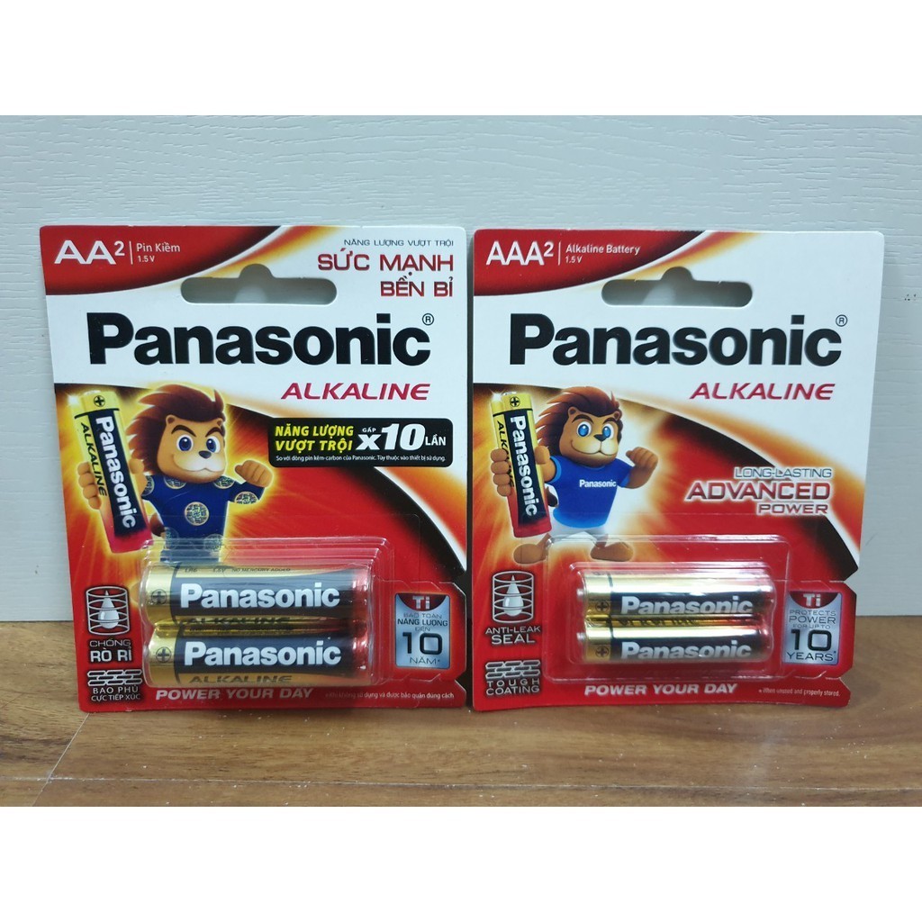 Pin Panasonic Alkaline AA / AAA Vỉ 2 Viên (LR6T/2B-V), Chính Hãng ...