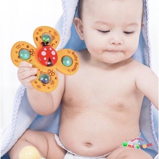 Đồ chơi 3 con quay côn trùng mẫu  MỚI cho bé - con xoay hít tường xúc xắc lục lạc xoay