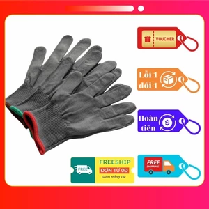 COMBO 20 30 50 ĐÔI Găng tay bảo hộ lao động mút đen xám - Bao tất tay dùng cho nam nữ giá sỉ hàng chất lượng