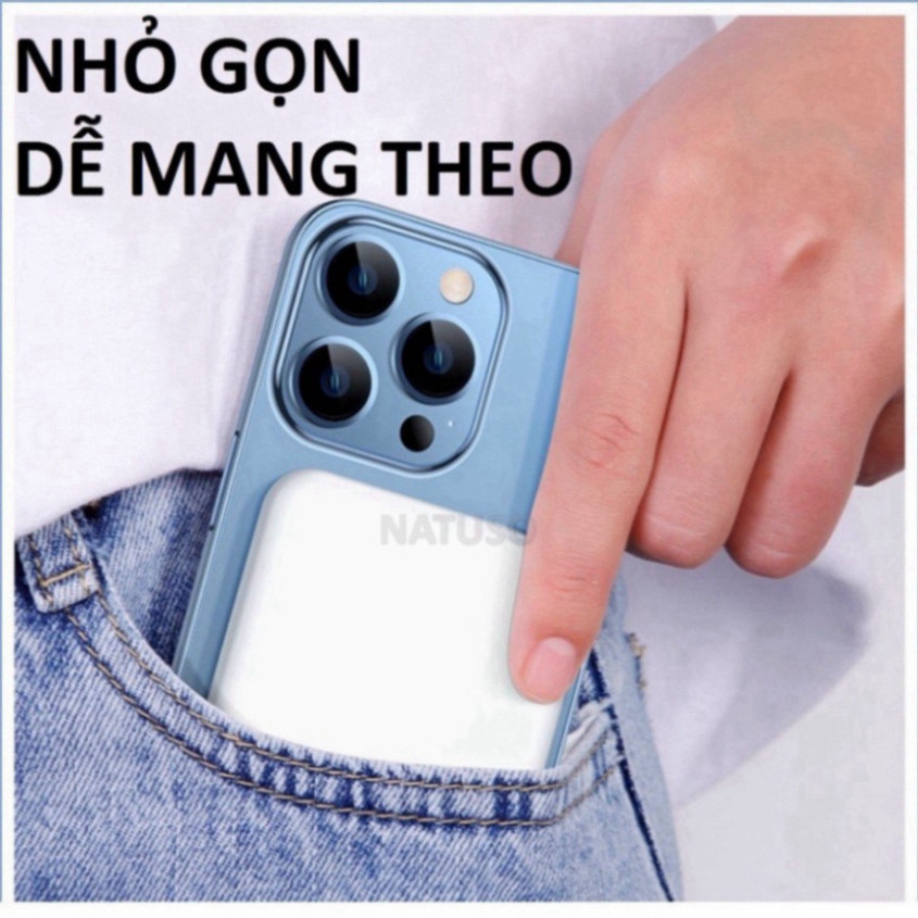 Sạc Dự Phòng Không Dây Từ Tính Sạc Nhanh Pin 5000mah,Pin sạc dự phòng không dây mini hỗ chất lượng tốt