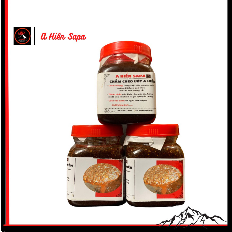 Chẳm chéo ướt đặc biệt A Hiến Sapa COMBO 3 LỌ 200gr đặc biệt nhà làm.