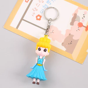 3 Móc Khóa Công Chúa Tóc Vàng Disney 8Cm