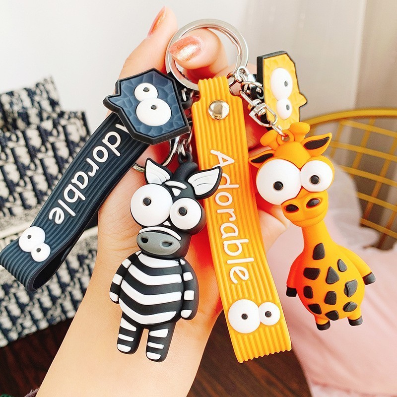 3 Móc Khóa Động Vật Hoang Dã 7Cm Báo Đốm