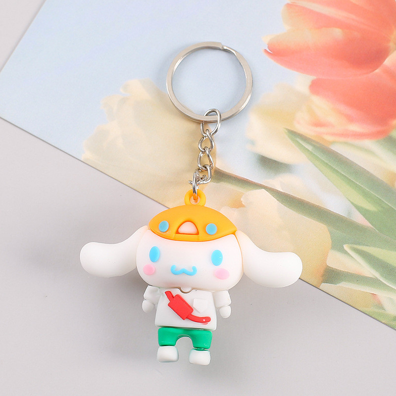 3 Móc Khóa Thỏ Tai Dài Thời Trang 6Cm