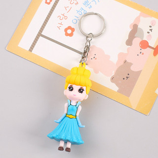 3 Móc Khóa Công Chúa Tóc Vàng Disney 8Cm - Thỏ Hồng VPP