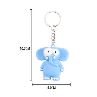 3 Móc Khóa Động Vật Hoang Dã 7Cm Sư Tử - Thỏ Hồng VPP